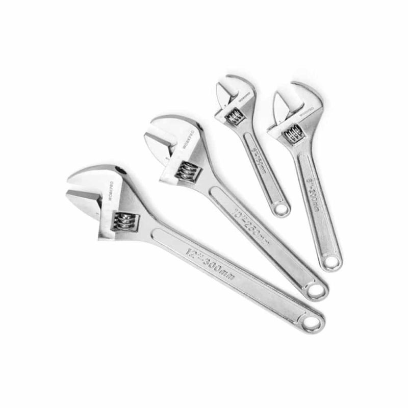 ADJUSTABLE WRENCH, CHROME PLATED