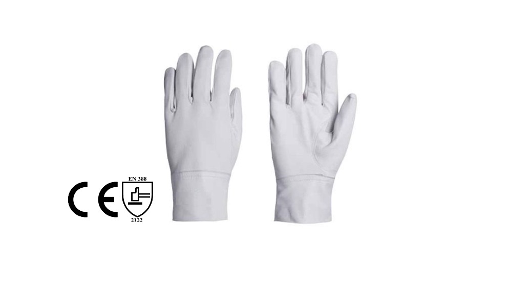 NATURAL WHITE GOATSKIN LEATHER ARGON GLOVE