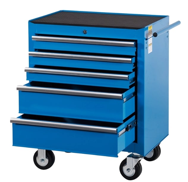 Roller Cabinet 27″, 5 Drawers