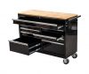 Roller Cabinet 46″, Wooden Top, 9 Drawers